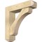 Ekena Millwork Legacy Craftsman Rough Sawn Bracket w/ Offset Brace, Douglas Fir, 6"W x 24"D x 24"H BKT0604X24X24LEC04RDF - alternate 1